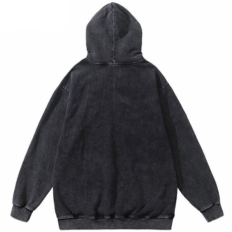 "Retro Flame" Graphic Unisex Streetwear Vintage Women Men Y2K Hoodie