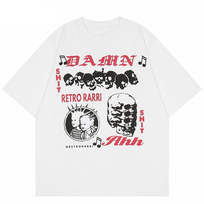 "Retro Player" Graphic Unisex Streetwear Vintage Women Men Y2K T-Shirt