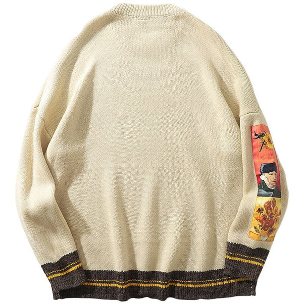 "Van Gogh" Graphic Unisex Streetwear Vintage Women Men Y2K Sweater