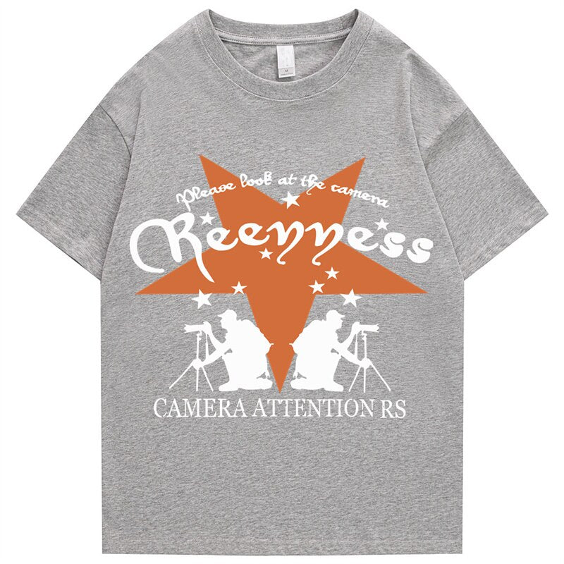 "Attention" Men Women Streetwear Unisex Graphic T-Shirt