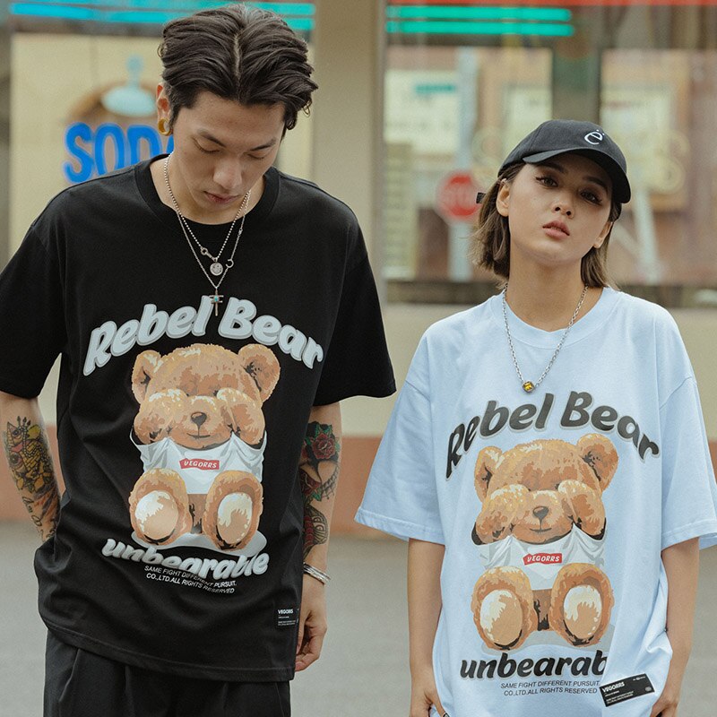 "Unbearable" Graphic Unisex Streetwear Vintage Women Men Y2K T-Shirt