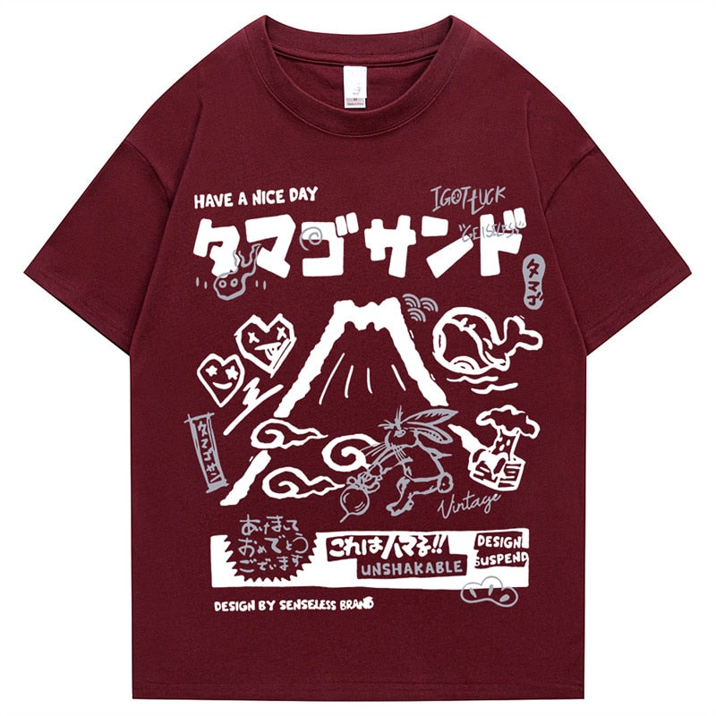 "Tall Climb" Graphic Unisex Streetwear Vintage Women Men Y2K T-Shirt