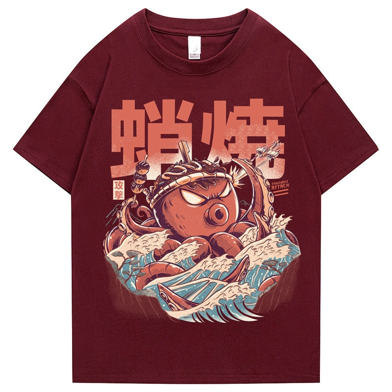 "Red Ties" Graphic Unisex Streetwear Vintage Women Men Y2K T-Shirt