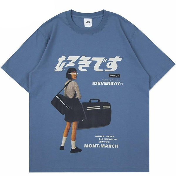 "Tokyo Drift" Graphic Unisex Streetwear Vintage Women Men Y2K T-Shirt