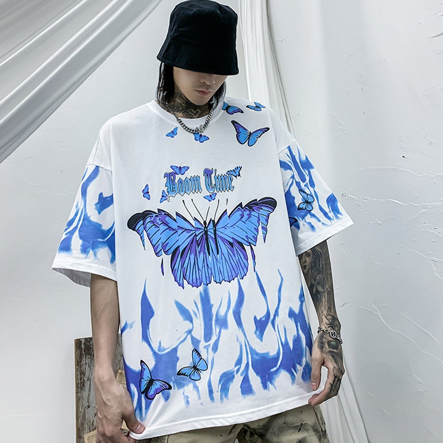 "Fly Higher" Men Women Oversized Graphic T-Shirt