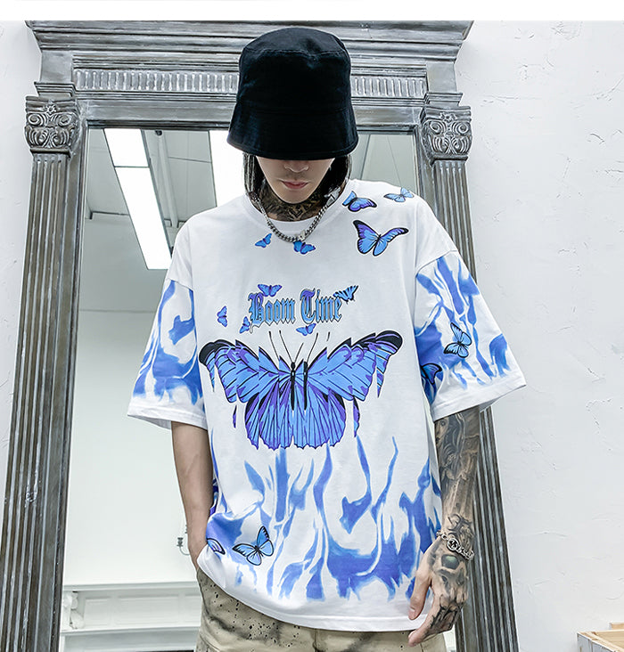 "Fly Higher" Men Women Oversized Graphic T-Shirt