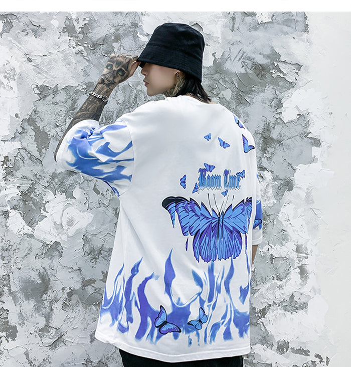 "Fly Higher" Men Women Oversized Graphic T-Shirt