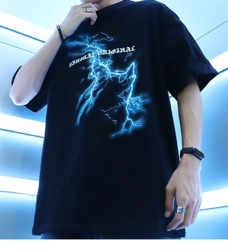 "Waves" Graphic Unisex Streetwear Vintage Women Men Y2K T-Shirt