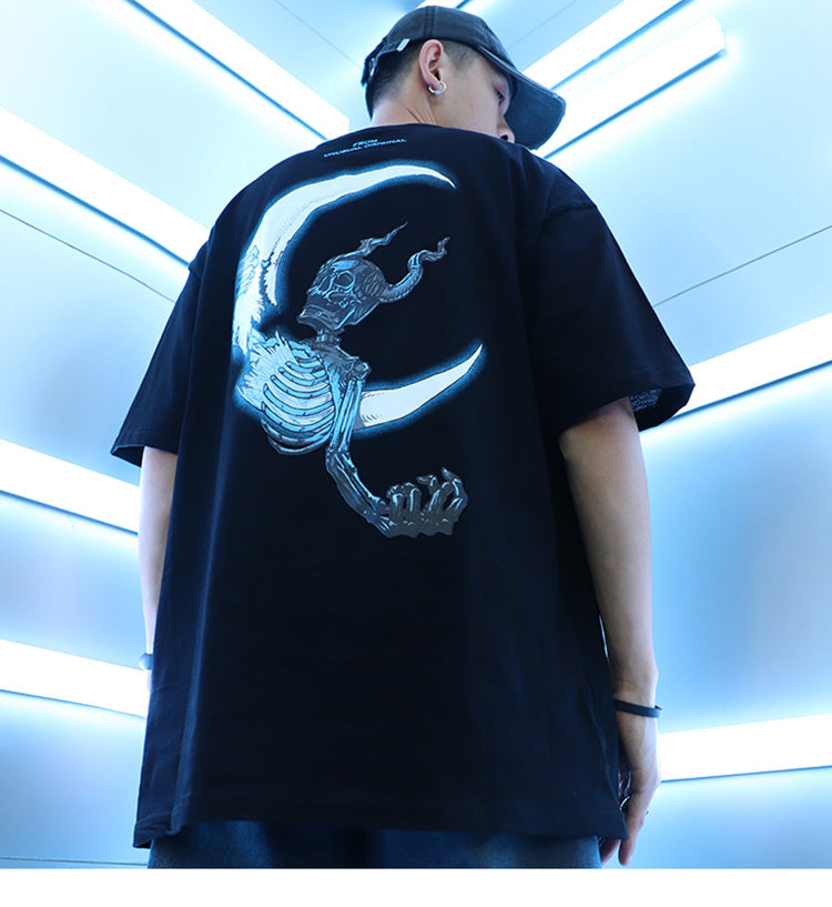 "Waves" Graphic Unisex Streetwear Vintage Women Men Y2K T-Shirt