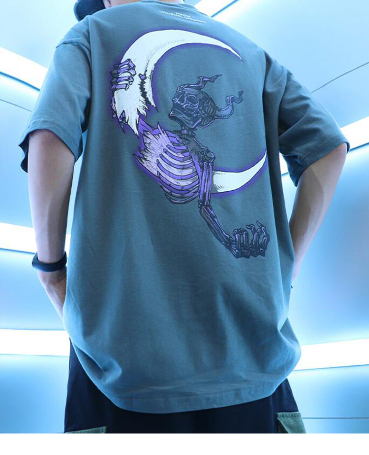 "Waves" Graphic Unisex Streetwear Vintage Women Men Y2K T-Shirt