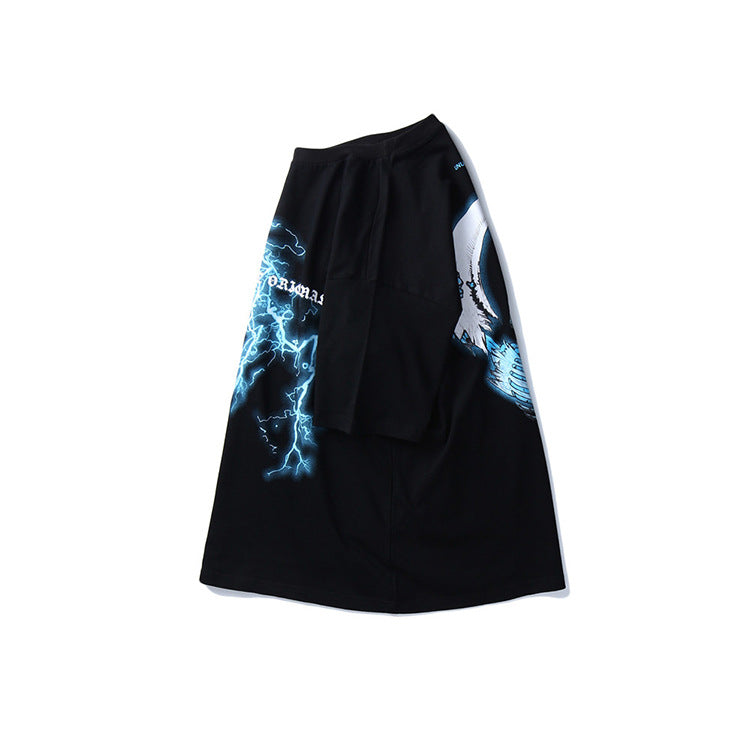 "Waves" Graphic Unisex Streetwear Vintage Women Men Y2K T-Shirt