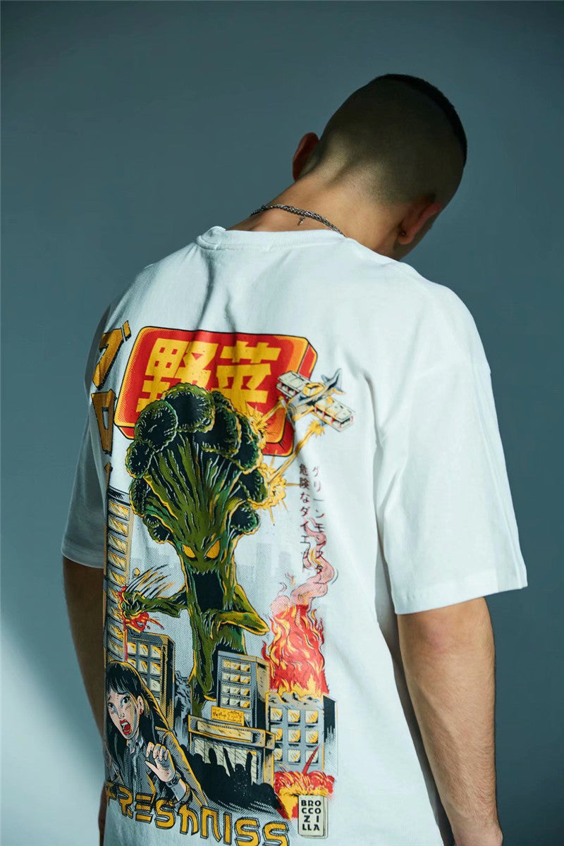 "Attack" Unisex Men Women Graphic Streetwear T-Shirt