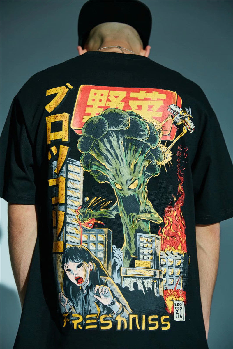 "Attack" Unisex Men Women Graphic Streetwear T-Shirt