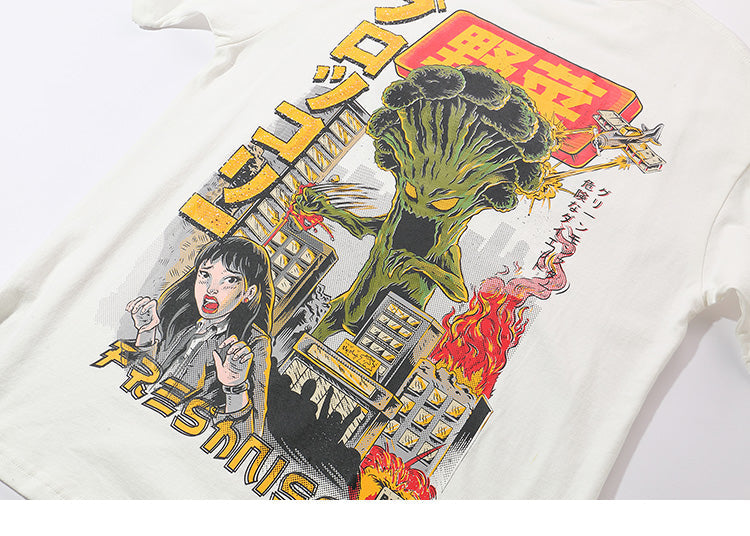 "Attack" Unisex Men Women Graphic Streetwear T-Shirt