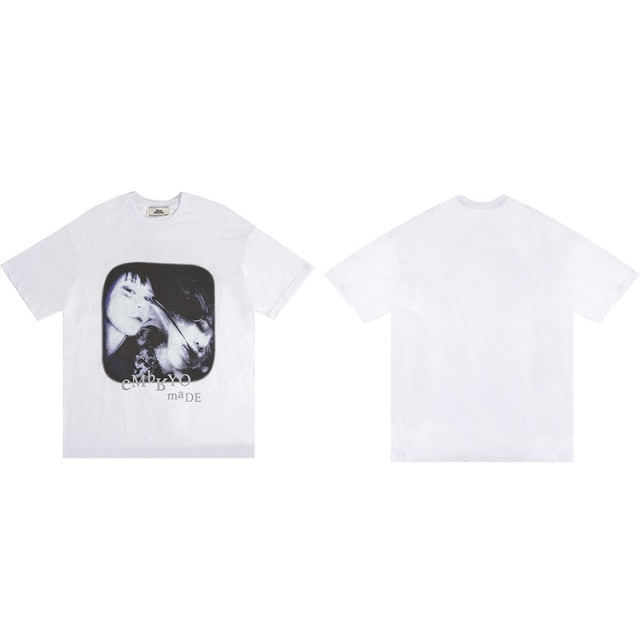 "Two of Us" Graphic Unisex Streetwear Vintage Women Men Y2K T-Shirt