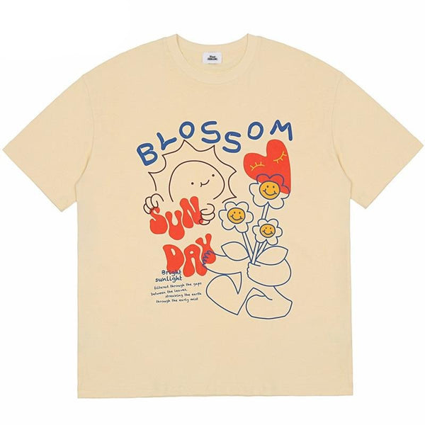 "Blossom" Unisex Men Women Streetwear Graphic T-Shirt