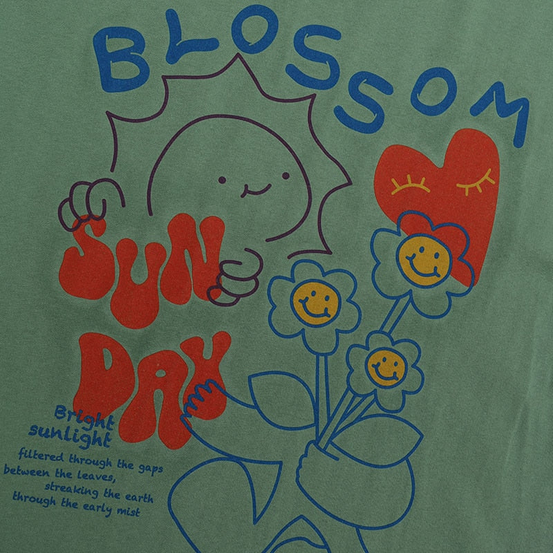 "Blossom" Unisex Men Women Streetwear Graphic T-Shirt
