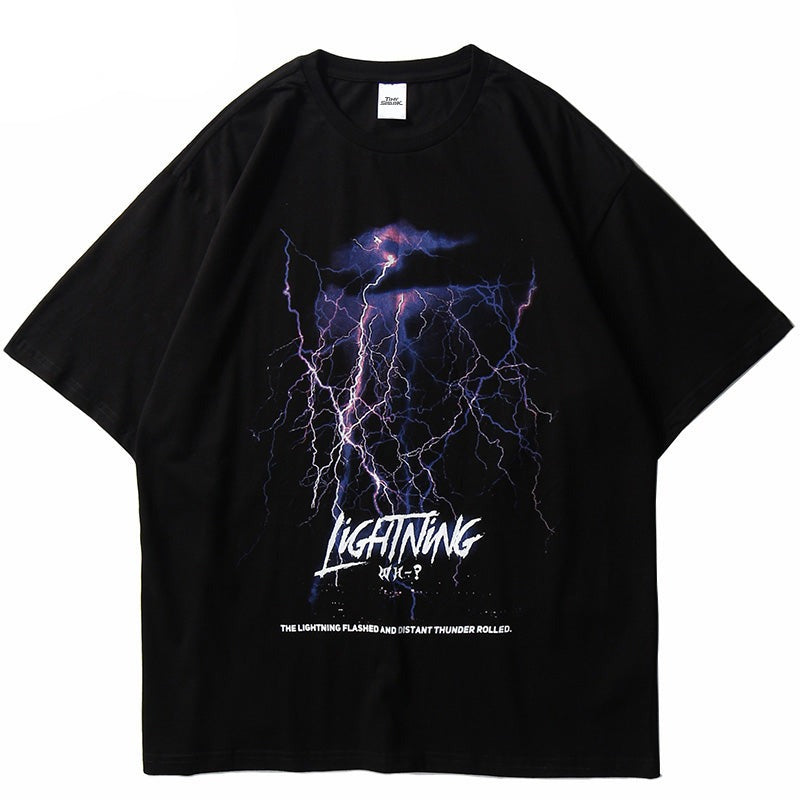 "Lighting Memories" Graphic Unisex Streetwear Vintage Women Men Y2K T-Shirt