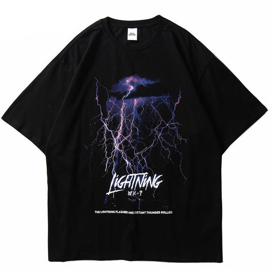 "Lighting Memories" Graphic Unisex Streetwear Vintage Women Men Y2K T-Shirt
