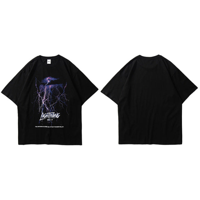 "Lighting Memories" Graphic Unisex Streetwear Vintage Women Men Y2K T-Shirt